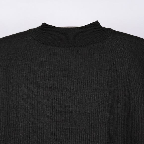 NEW Marx & Dutch Collection 1/4 Zip Pullover Sweater Black Men's Size MEDIUM - Picture 4 of 6